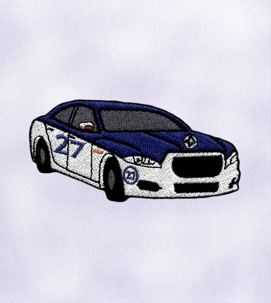 Swagger Inhibiting Car Embroidery Design