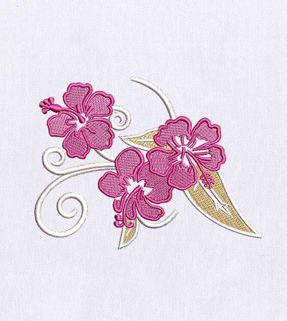 Spectacular Cherry Blossom Flowers Embroidery Design