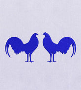 Cute Cockerel and Hen Couple Embroidery Design