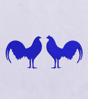 Cute Cockerel and Hen Couple Embroidery Design