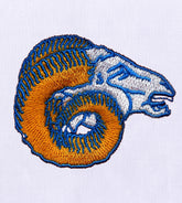 Hard Headed Colorful Ram Embroidery Design