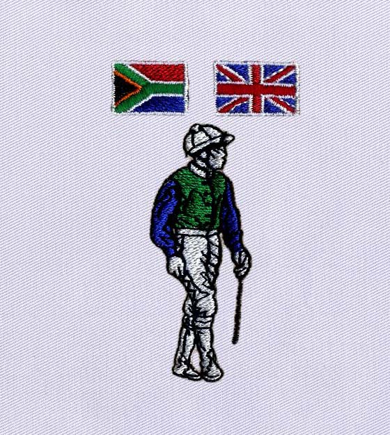 Multicultural Polo Player Embroidery Design