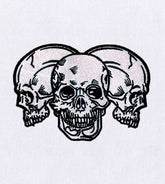 Dangerously Haunting Skulls Embroidery Design