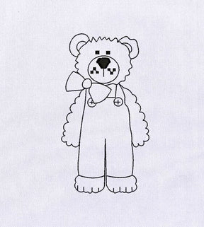 Teddy Bear Embroidery Design
