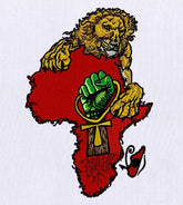 Empowering African Lion Embroidery Design