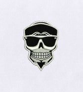 Cool and Swagger Infused Skull Embroidery Design