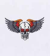 Wings and Skull Spirited Digital Embroidery Design