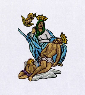 Compelling Madonna Art Digital Embroidery Design