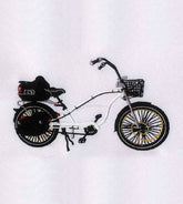 Modern Fitness Bike Embroidery Design