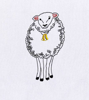 Fuzzy and Endearing Sheep Embroidery Design