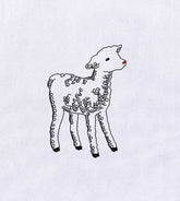 Charming Kid Goat Embroidery Design