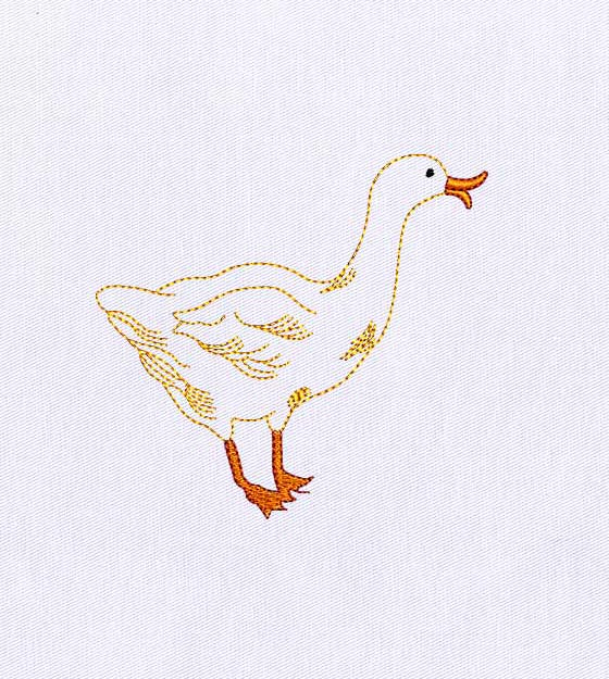 Beautifully Precious Duck Embroidery Design