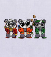 Rich and Fabulous Pandas Embroidery Design