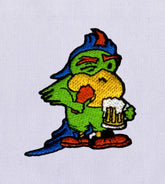Funny Intoxicated Parrot Embroidery Design