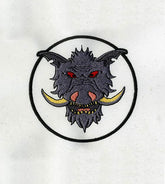 Angry Boar Embroidery Design