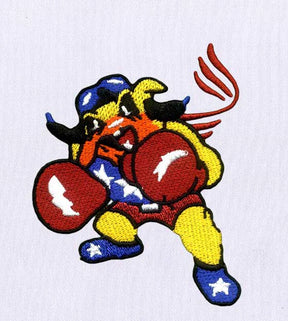 Angrily Boxing Bulldog Embroidery Design