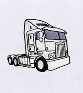 Artistic Heavy Duty Truck Embroidery Design