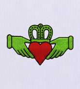 Symmetrical Royal Heart Embroidery Design
