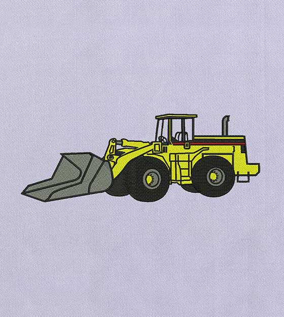 Dazzling Tractor Machine Embroidery Design