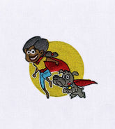 Superhero Tag Team Embroidery Design
