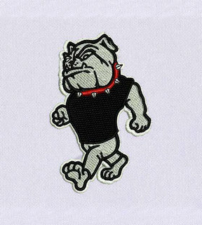 Bulldog Machine Embroidery Design – 4x4 Dog PES Embroidery Design