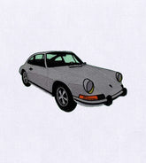 Elegant Porsche Car Embroidery Design