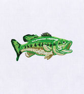 Exciting Bass Fish Embroidery Design