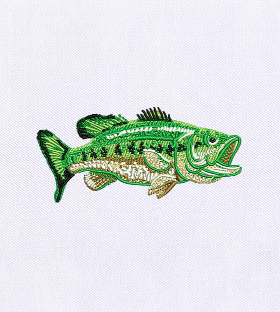 Exciting Bass Fish Embroidery Design