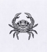 Beautifully Melancholy Crab Embroidery Design