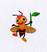 Chirpy and Cheerful Bee Embroidery Design