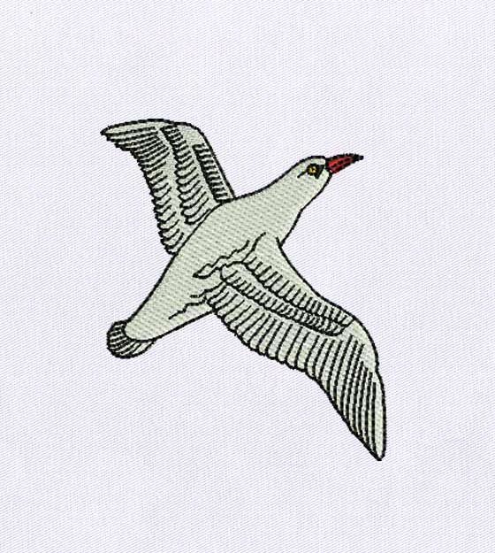 Soaring High Peaceful Dove Embroidery Design