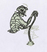 Dead Skeleton Taxi Driver Embroidery Design