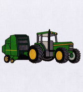 Casual and Graceful Tractor Embroidery Design