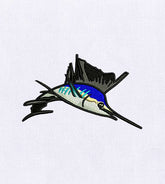 Vibrant Sword Fish Digital Embroidery Design