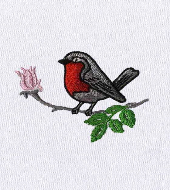 Cute and Delightful Robin Bird Embroidery Design
