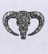Dauntingly Potent Ram Embroidery Design