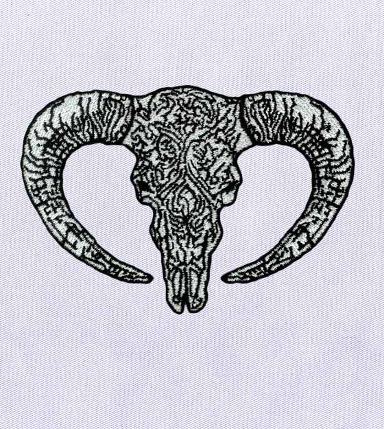 Dauntingly Potent Ram Embroidery Design