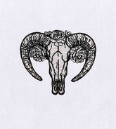 Elusive and Intriguing Ram Embroidery Design