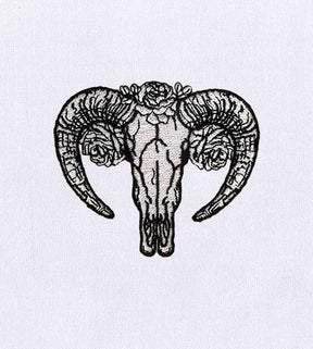 Elusive and Intriguing Ram Embroidery Design