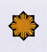 Subtle Heated Sun Embroidery Design