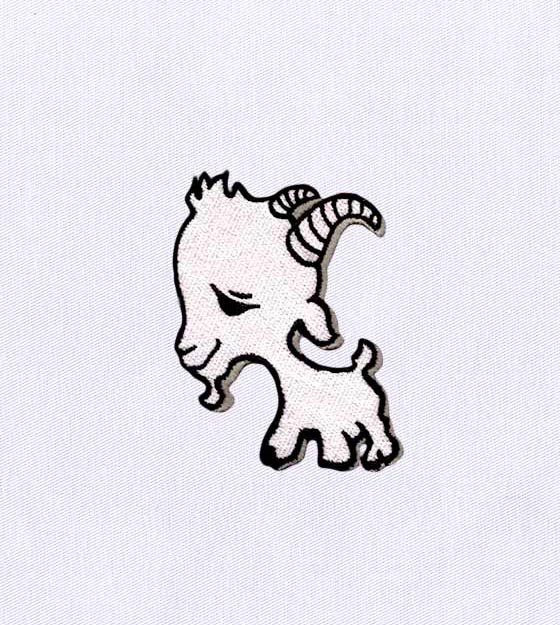 Naughty Miniature Goat Embroidery Design