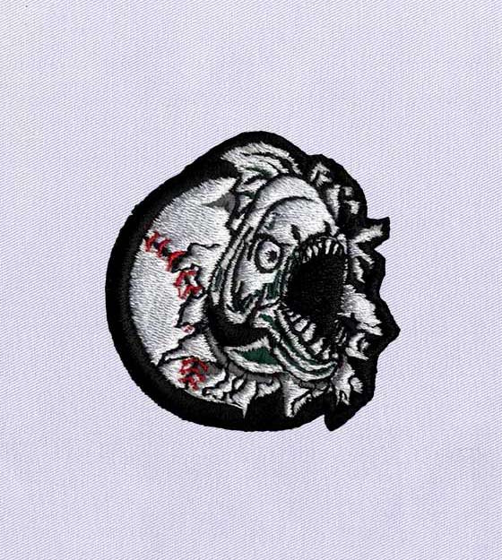 Vicious and Wild Piranha Embroidery Design