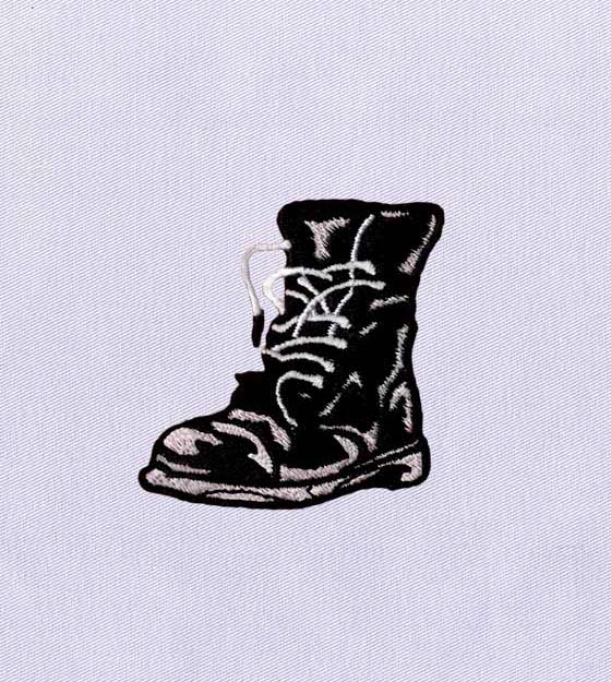 Memorable Leather Boot Embroidery Design