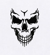 Looming Skeleton Face Machine Embroidery Design