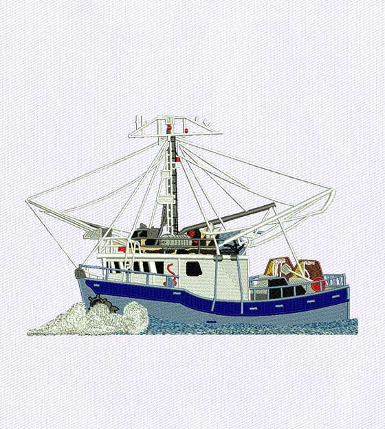 Breathtaking Luxury Ship Embroidery Design