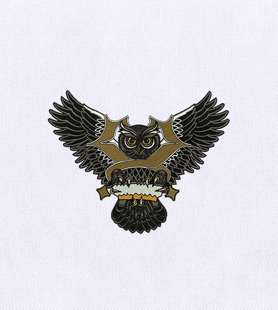 Spellbinding Brown Owl Embroidery Design