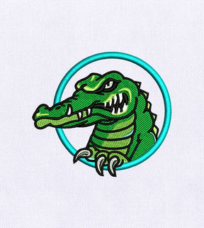 Enthralling Crocodile Machine Embroidery Design