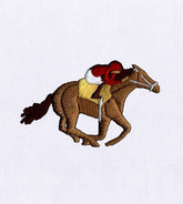 Glorious Racing Horse Embroidery Design