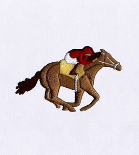 Glorious Racing Horse Embroidery Design