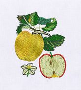Precious Fruity Apples Embroidery Design